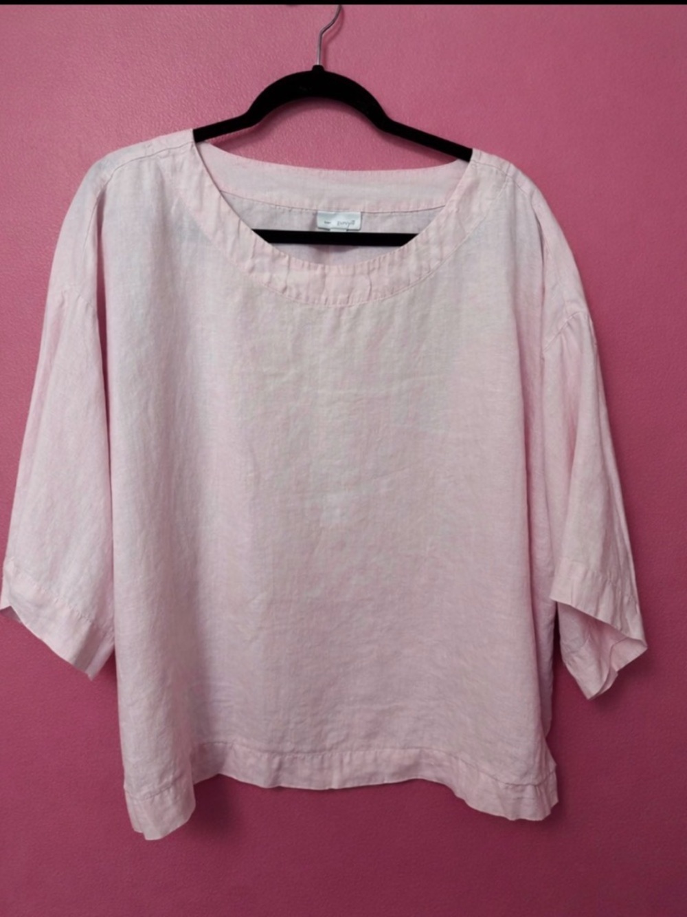 J.Jill PureJill dusty Pink Linen Women's Boxy Top